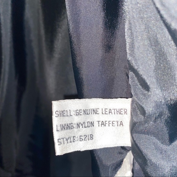 Wilson’s Black Suede Tooled Leather Fringe Jacket - Picture 8 of 8